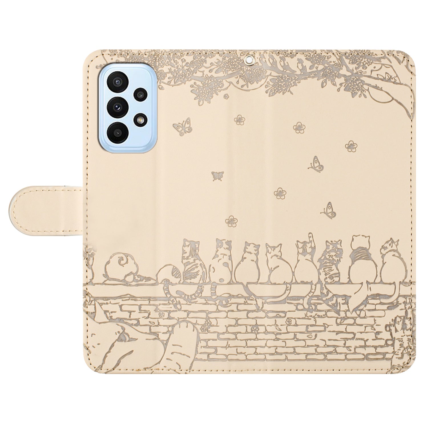 For Samsung Galaxy A33 5G Leather Stand Wallet Phone Cover Imprinted Wall Cats Phone Case with Strap For Samsung Galaxy A33 5G Leather Stand Wallet Phone Cover Imprinted Wall Cats Phone Case with Strap